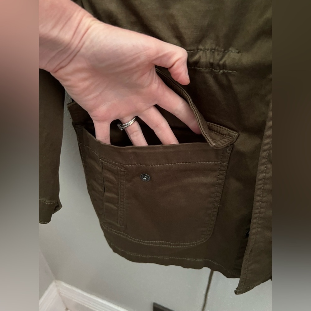 Current/Elliott The Updated Infantry Jacket In Army Green Size 2 New - Picture 5 of 13